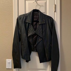 Rock & Republic Cropped Faux Leather Jacket